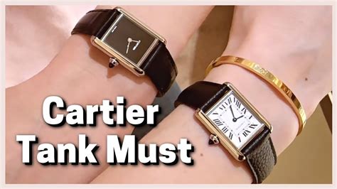 cartier tank.must small|cartier tank small vs large.